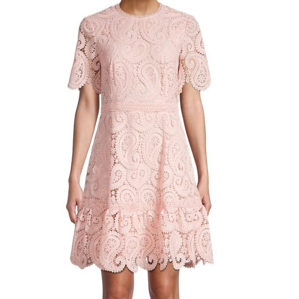 Shoshanna Kiera Lace Fit & Flare Dress